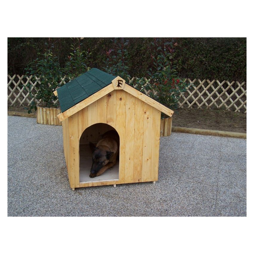 Niche à Chien en bois 90x130x95cm