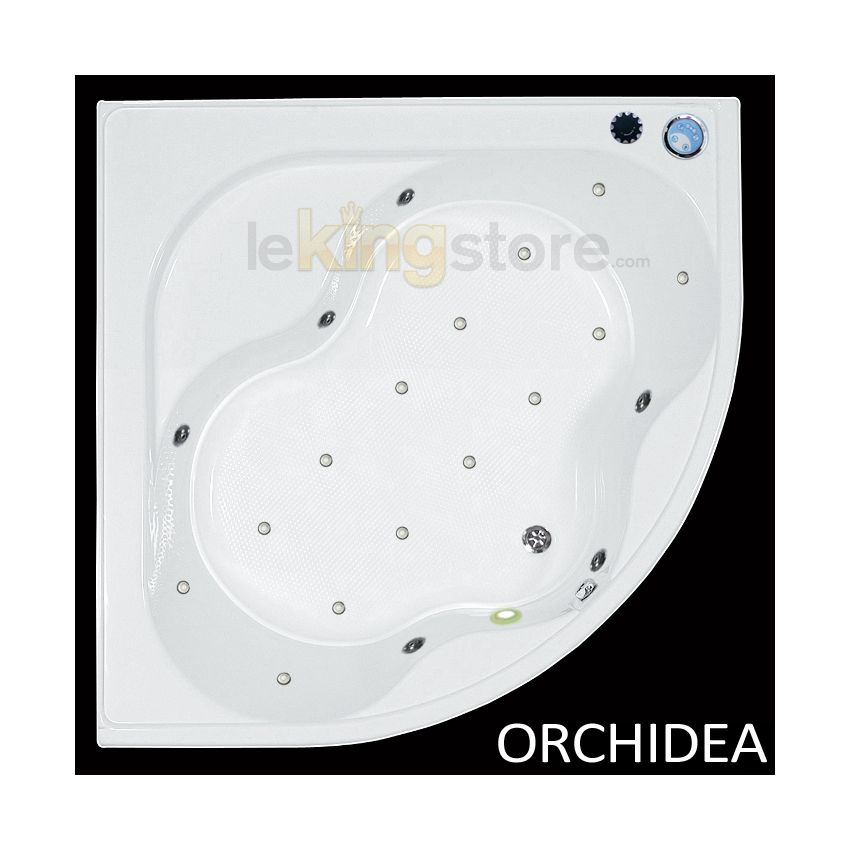 Baignoire Balneo Orchidea 140 x 140 cm