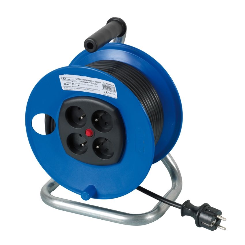 Enrouleur Electrique 4 Prises 25m