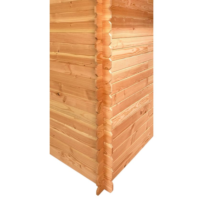 Abri de jardin en bois Douglas massif 3.24m² 210x204cm
