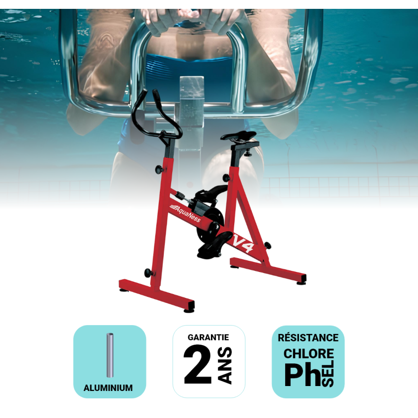 Aquabike V4 rouge