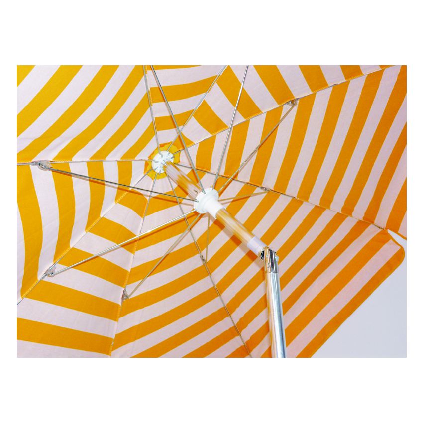Parasol VENEZIA Duplex 200/8 cm Bleu et Blanc