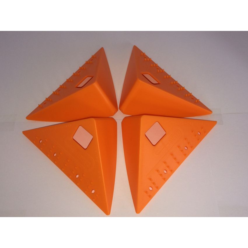 Lot de 8 Coins De Protection Antidérapants Orange Pour Le Transport