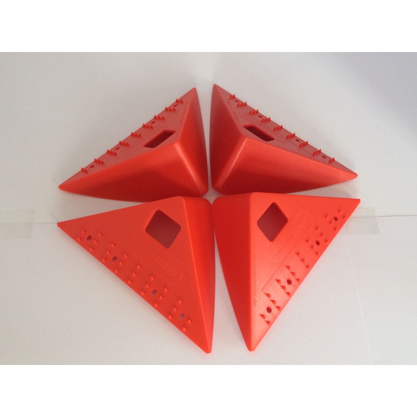 Lot de 8 Coins De Protection Antidérapants Rouge Pour Le Transport