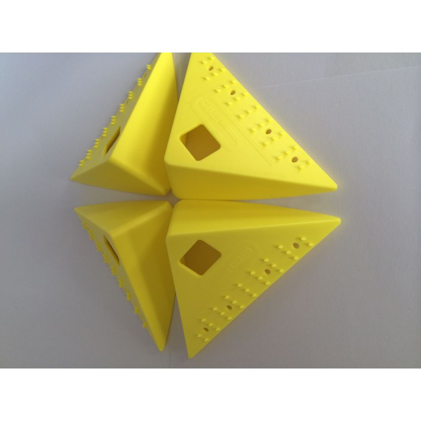 Lot de 8 Coins De Protection Antidérapants Jaune Pour Le Transport