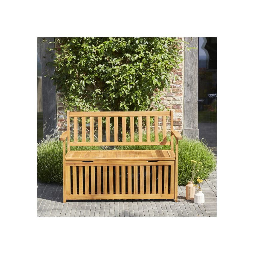 Banc-Coffre de jardin Acacia 120 cm
