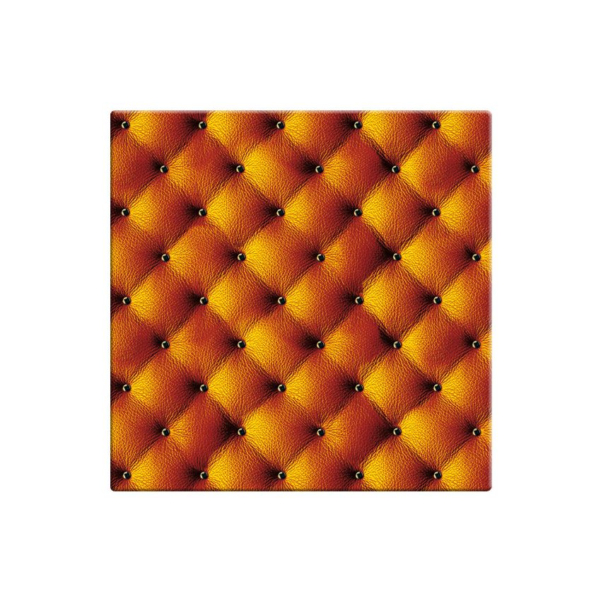 Table Carrée 2 Personnes 70 x 70 x 71 cm Décor Cabaret Orange