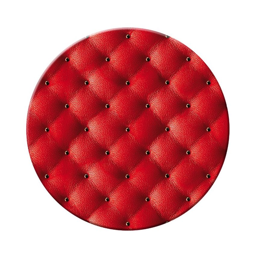 Table Carrée 2 Personnes 70 x 70 x 71 cm Décor Cabaret Rouge