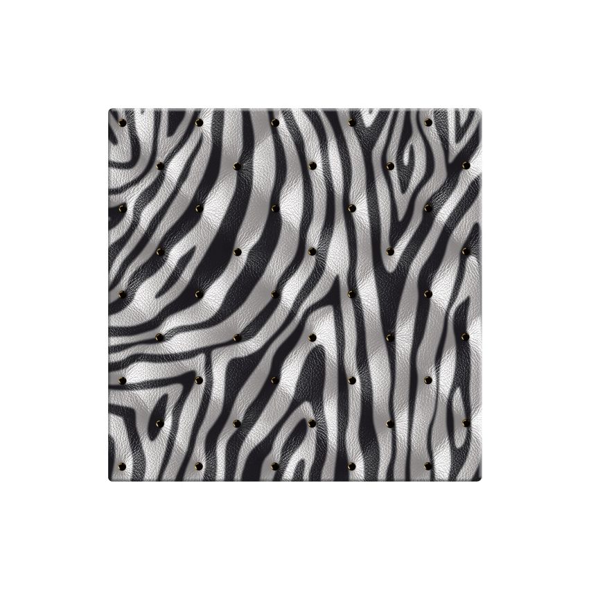 Table Carrée 2 Personnes 70 x 70 x 71 cm Décor Cabaret Zèbre