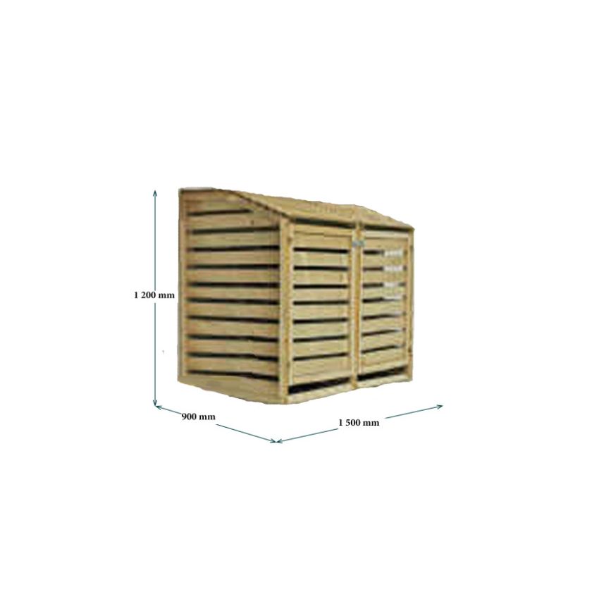 Coffre de Jardin en Bois 150x90x120cm