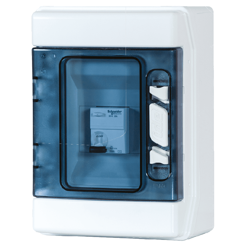 Coffret avec Disjoncteur C16A + Inter Différentiel pour Pompe à chaleur ECOPAC