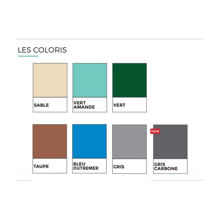 Bâche à barres pour piscine carrée 520 x 520 cm