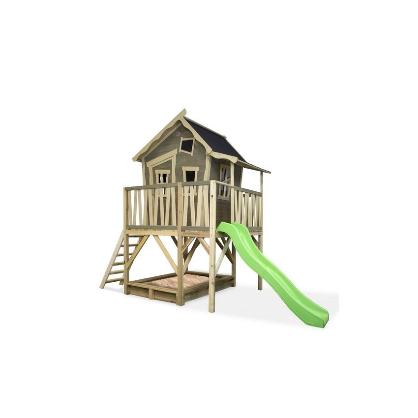 Cabane Enfant Crooky en Bois 382x184x265cm