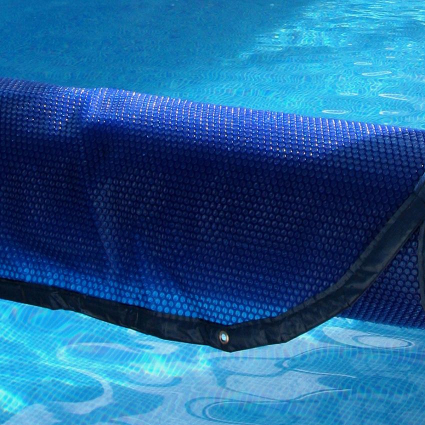 Bâche été pour Kit Piscine Béton Aspect Bois Rectangulaire 606x324cm