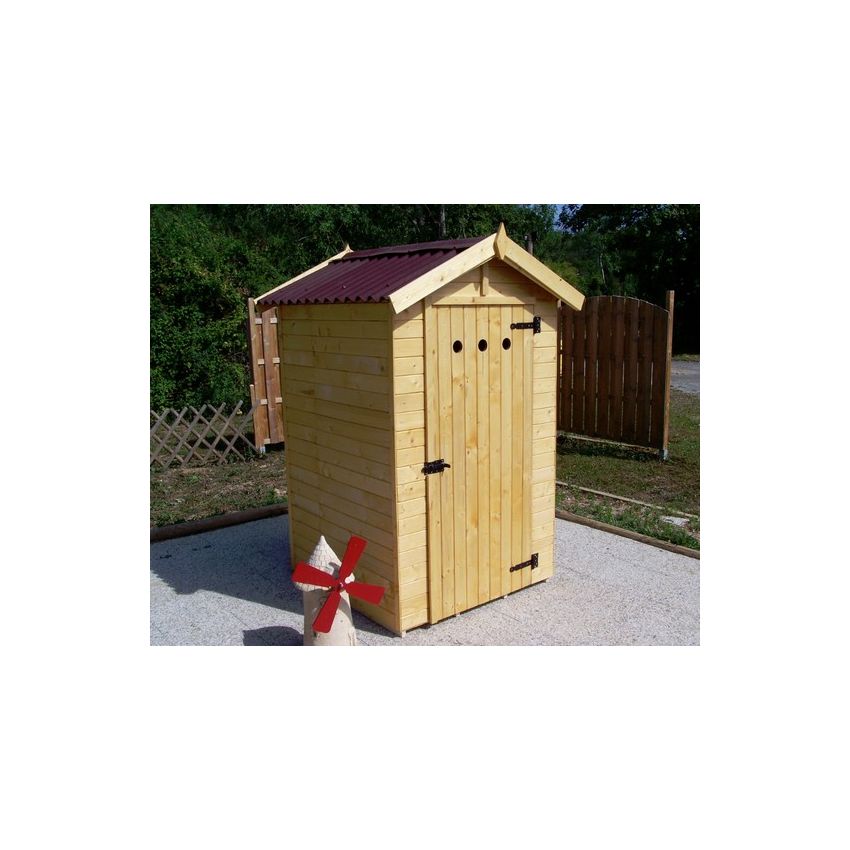 Abri de jardin en Bois 1.36 m² avec Plancher 16 mm