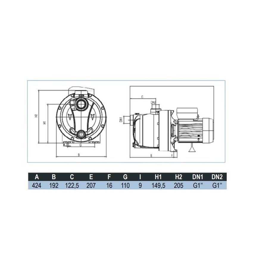 Surpresseur multicellulaire EVEN-PLAST 1 HP