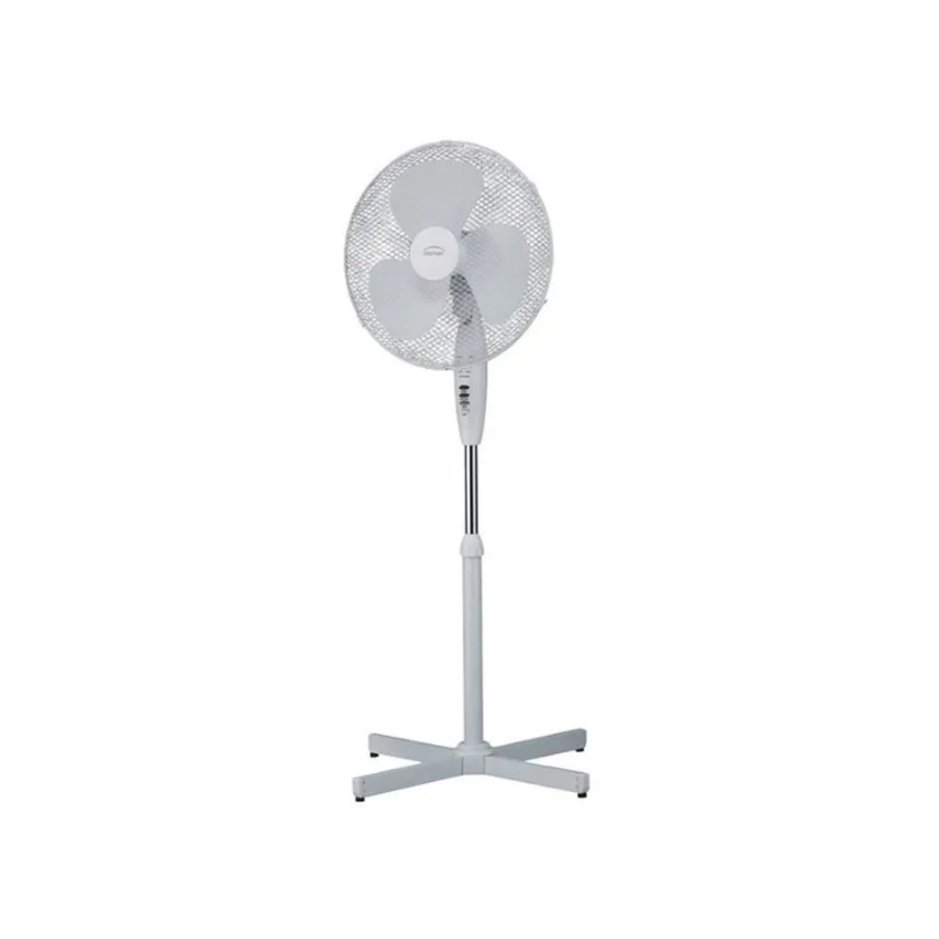 Ventilateur sur pied diamètre 40 cm P: 45W BLANC