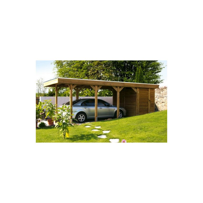 Carport Bois Friesland1 555 x 314 cm
