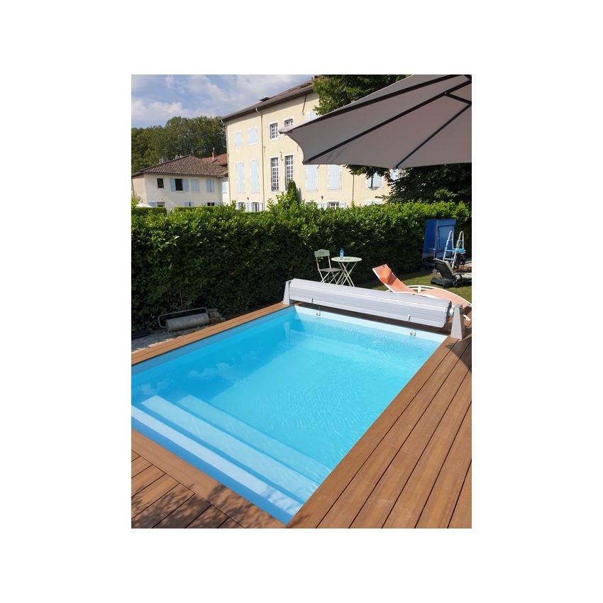 Piscine Bois California Rectangulaire Luxe avec Escalier 520x220x131cm