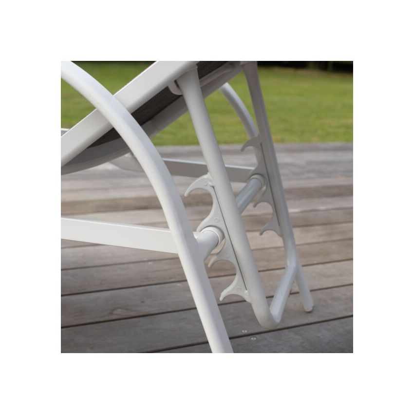 Bain de Soleil pour Jardin SUNSET Blanc