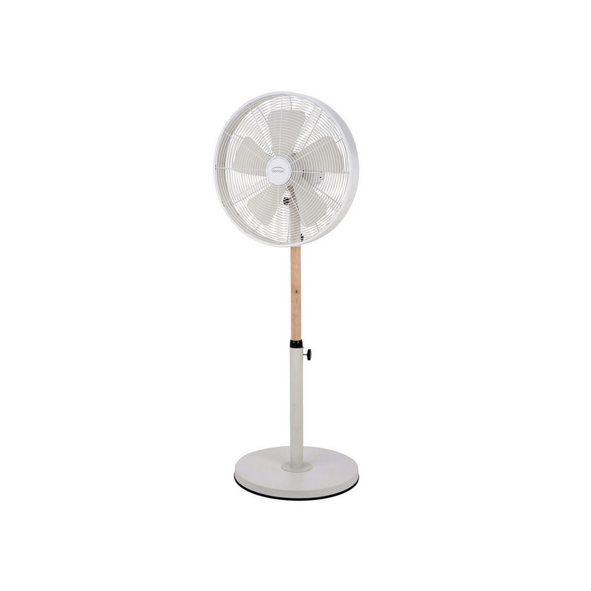 Ventilateur sur pied Blanc Java 40 cm
