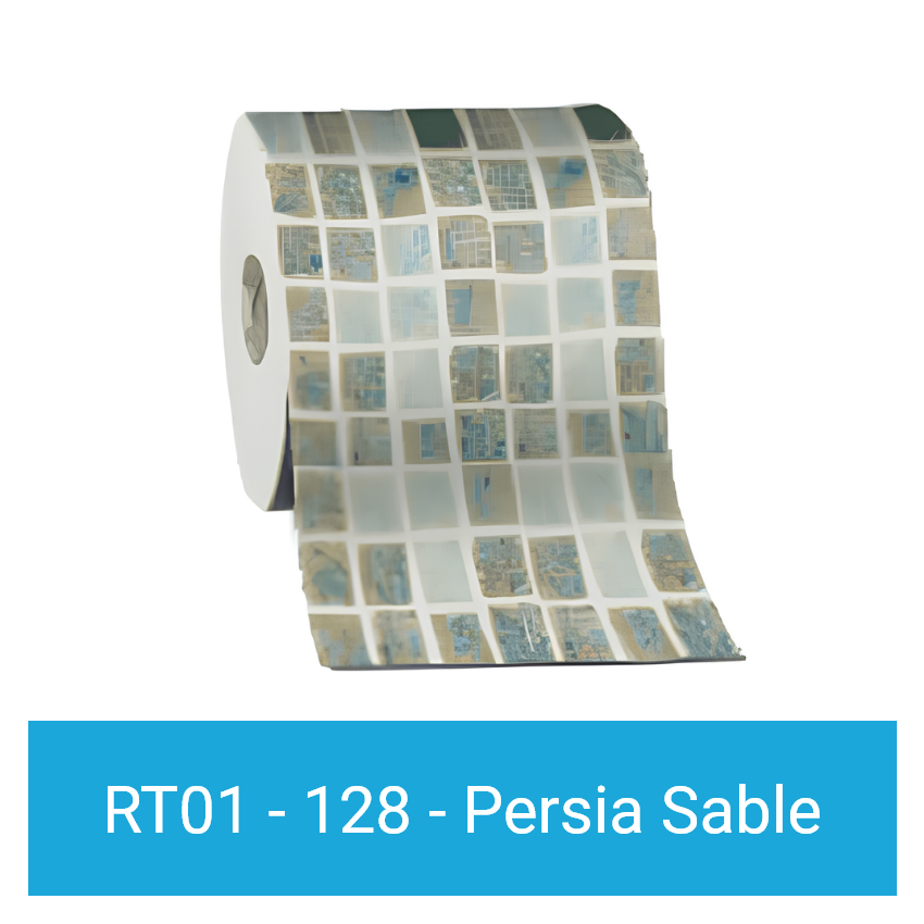 Liner mosaïque 75/100ème pour Kit Piscine Béton Aspect Bois Rectangulaire 606x324x130cm