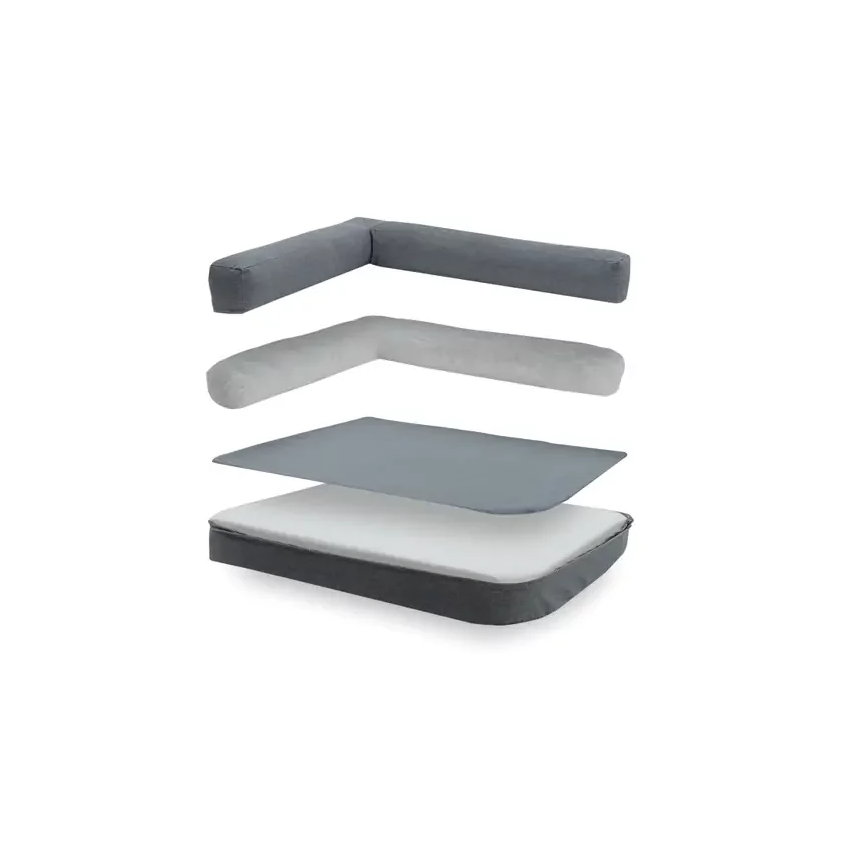 Lit pour chien 120 cm Gris 