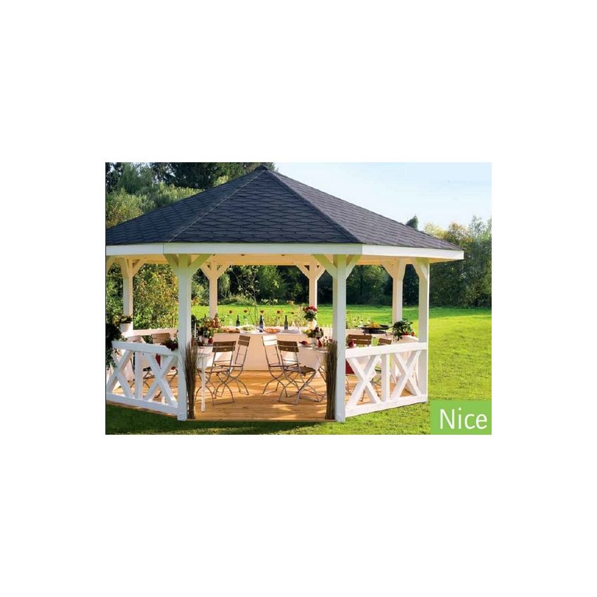 Pavillon de Jardin en Bois Nice ∅484cm