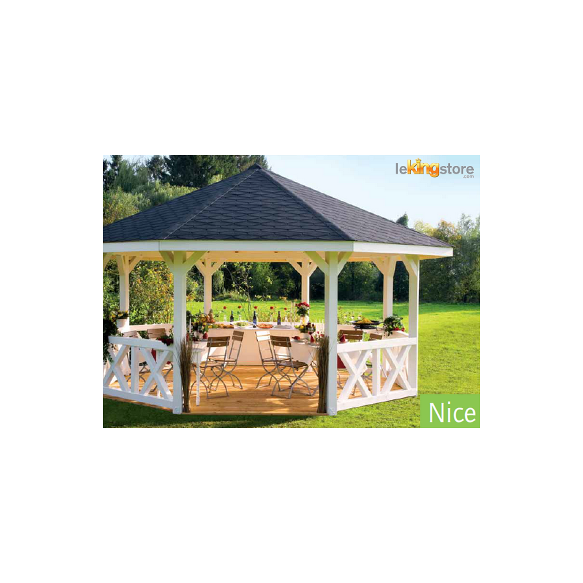 Pavillon de Jardin en Bois Nice ∅484cm