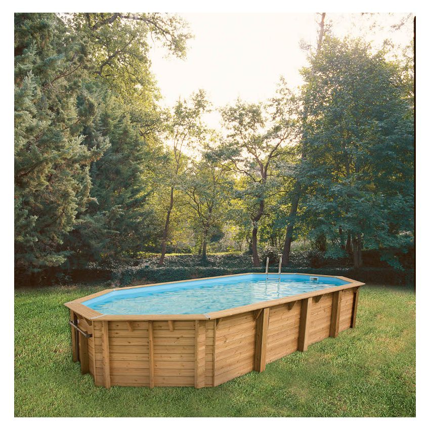 Piscine bois Allongée UBBINK OCEA 860x470x130cm