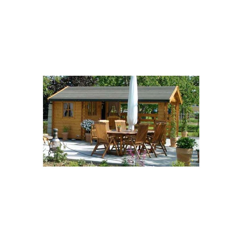 Alicante 1 Patio House Maison en Bois 380 x 513 cm 19.50 m²