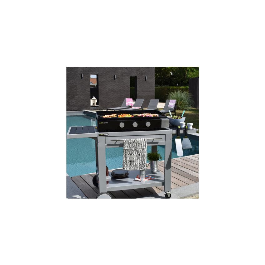 Plancha gaz à poser FINESTA 3 Brûleurs (75 cm) 