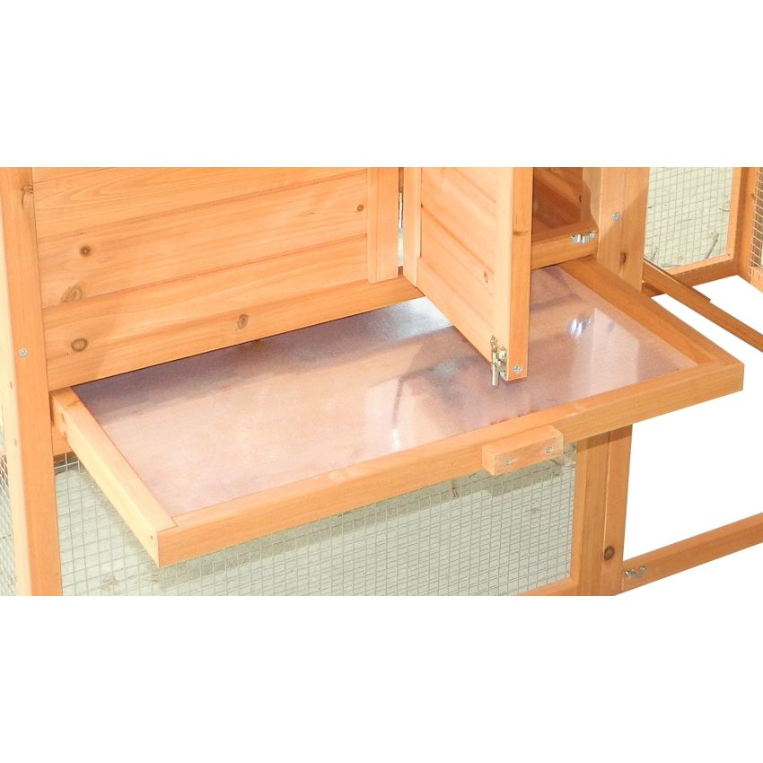 Poulailler Standard 1.12m² pour 3/4 poules 198x75.5x103cm