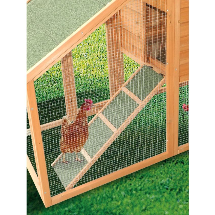 Poulailler en bois pour 5/8 poules 227x94x151cm