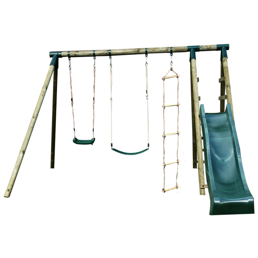 Portique et Toboggan de jardin en bois NAVAJOS