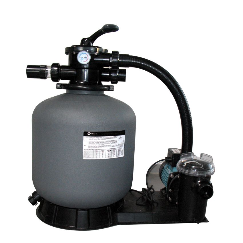 Piscine bois Carrée SOLTA 520x520x147cm Liner bleu 