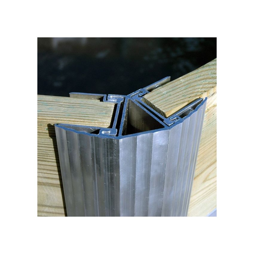 Piscine bois Carrée SOLTA 520x520x147cm Liner bleu 