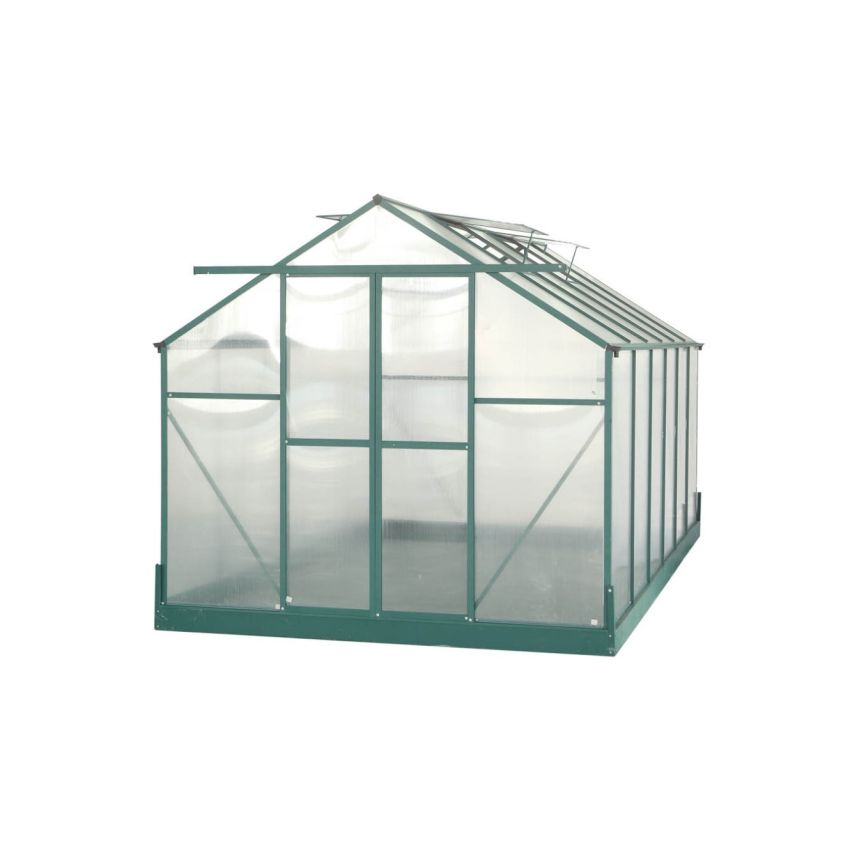 Serre Jardin Structure Alu Verte 10,50 m2
