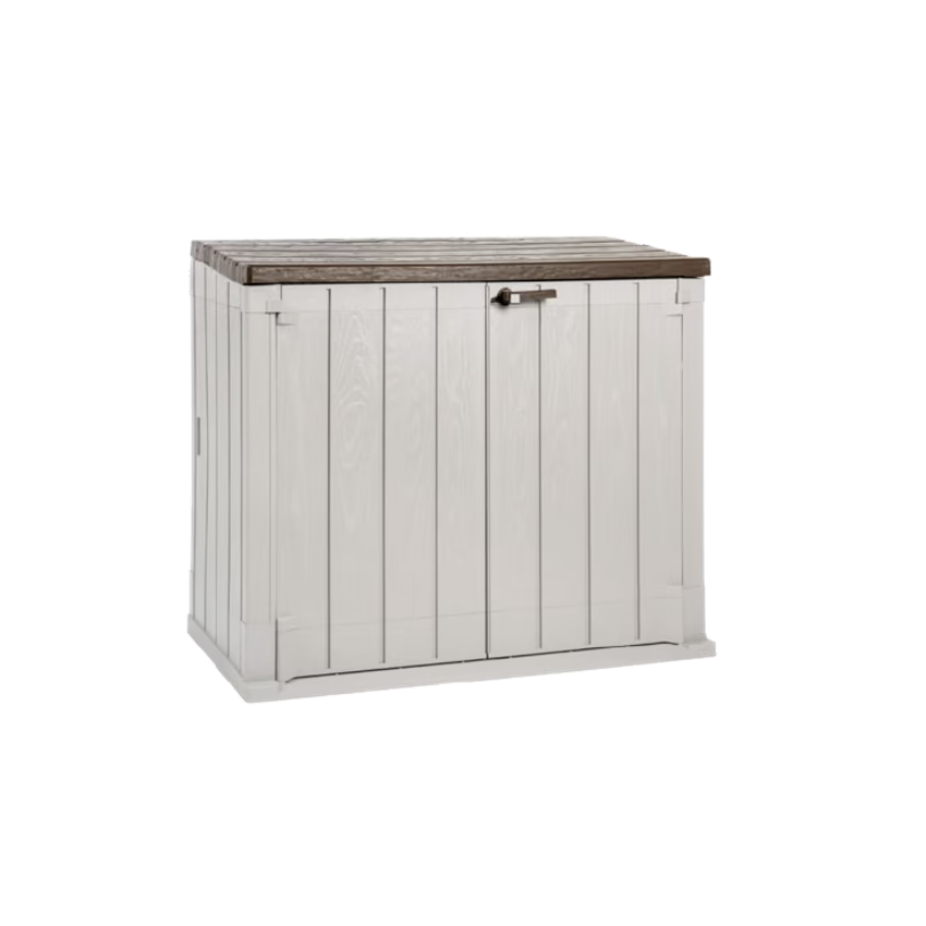Coffre de Jardin en Résine STORER+ 1270L Taupe/Marron