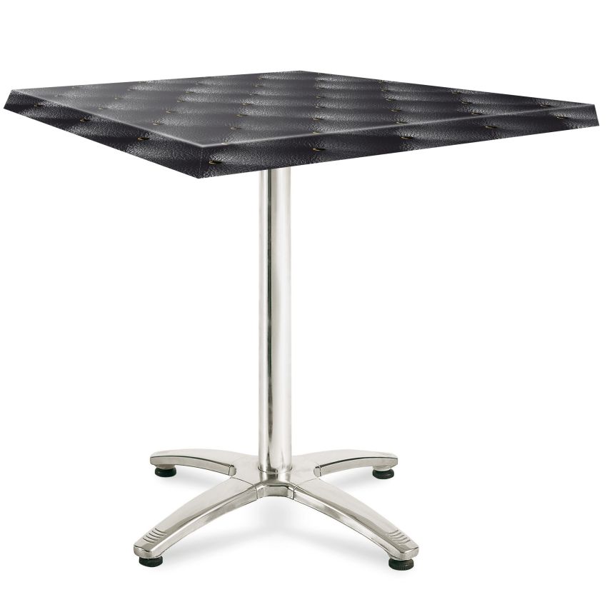 Table Carrée 2 Personnes 70 x 70 x 71 cm Décor Cabaret Noir