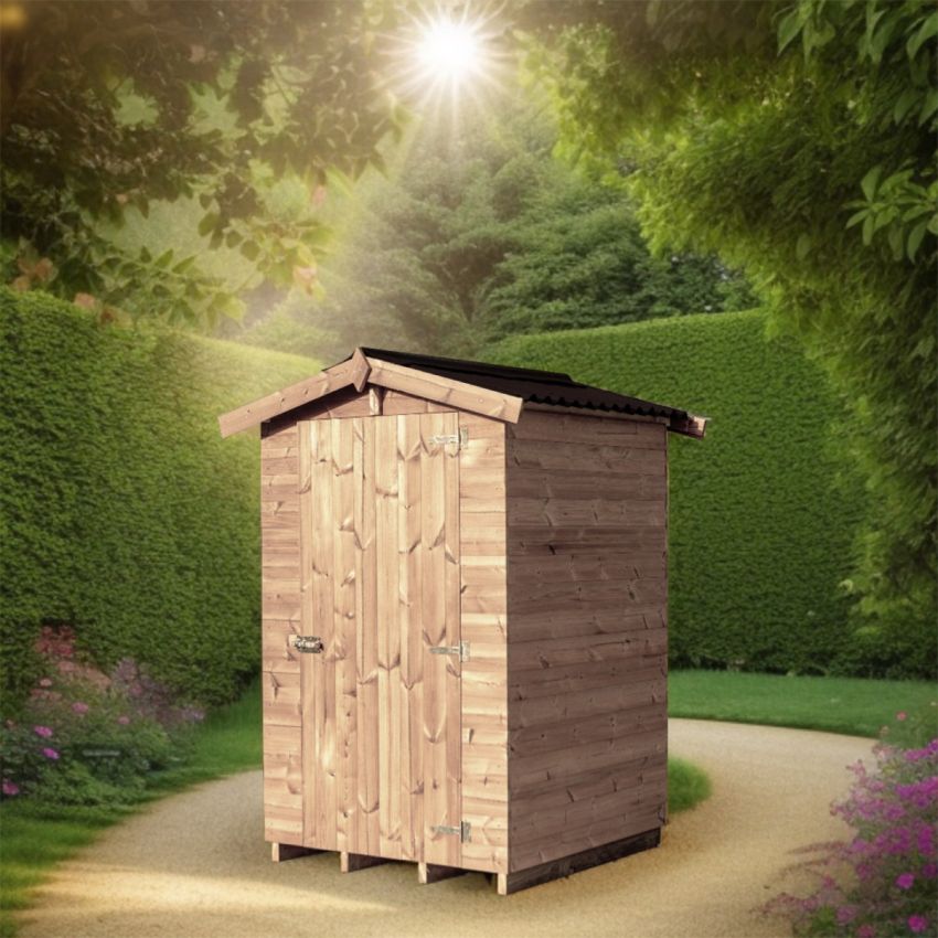 Abris en bois massif avec plancher 1.96 m2 