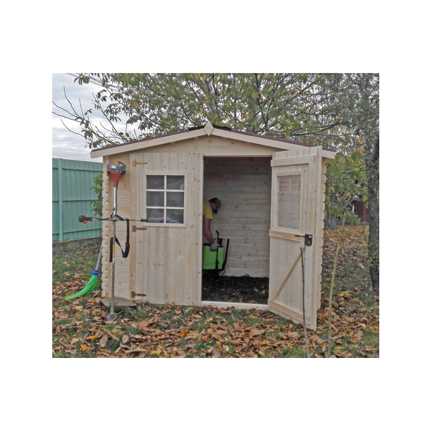 Abri de Jardin Habrita en bois ep28 mm 6.16 m²