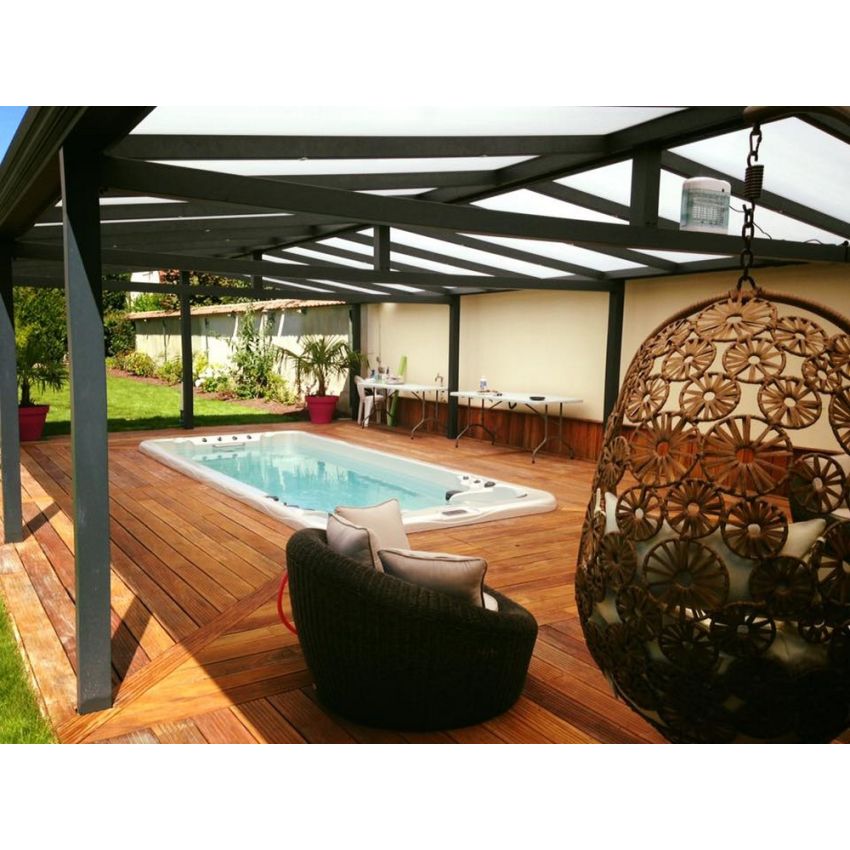 Spa de nage Acrylique Rectangulaire SPARK 3 Places 591x235x129cm