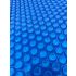 Bâche à bulles 400μ Bleu pour piscine octogonale allongée 610x400 cm