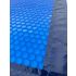 Bâche à bulles 400μ Bleu pour piscine carrée 420x420cm