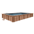 Piscine Bois PRESTIGE Rectangulaire SPARK 420x320x145cm Liner Relief 3D