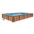 Piscine Bois PRESTIGE Rectangulaire SPARK 420 x 320 x 131 cm Liner Relief 3D